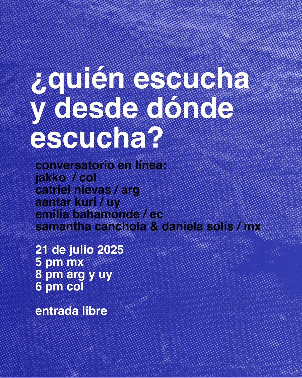 ¿quién escucha y desde dónde escucha?