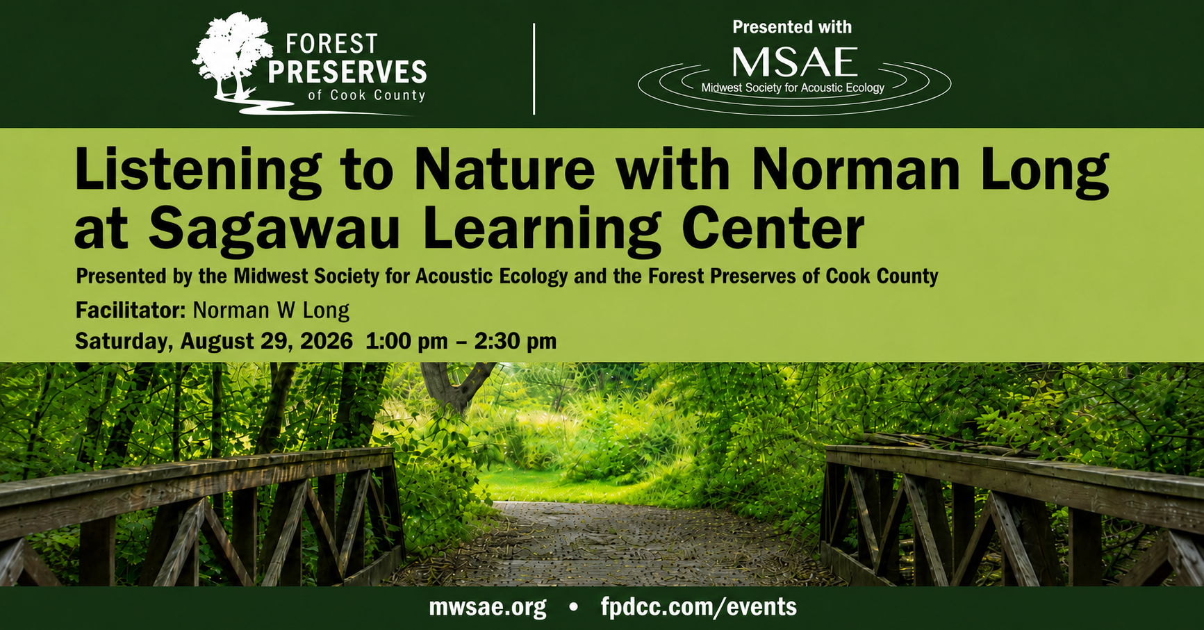 Listening to Nature with Norman W Long at Sagawau Environmental Learning Center